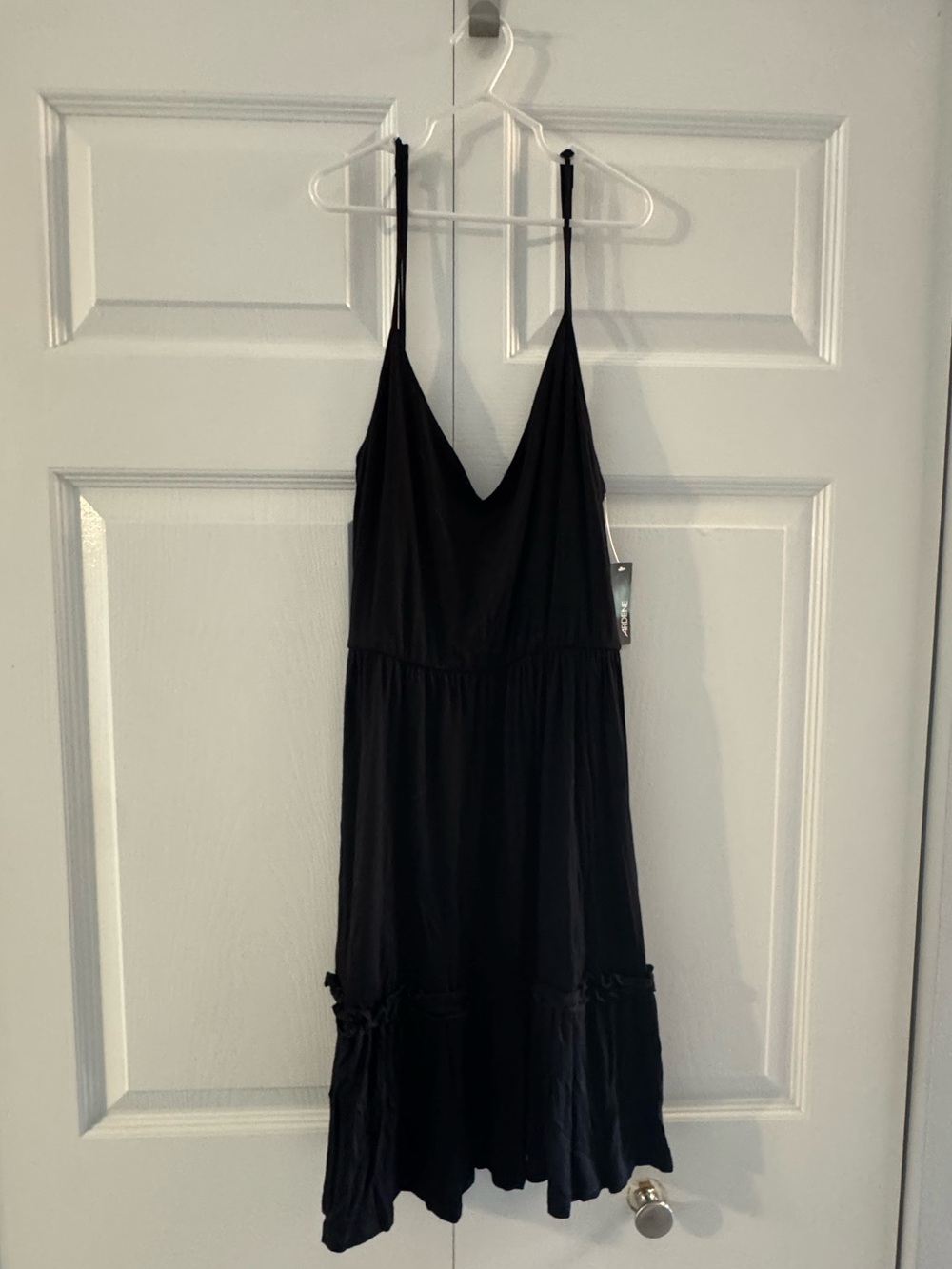 Ardene Black V-Neck Spaghetti Strap Dress